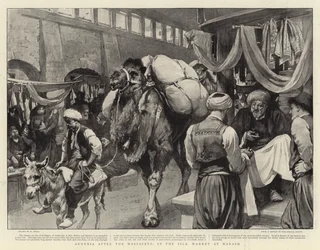 Armenien nach den Massakern, im Seidenmarkt von Marash